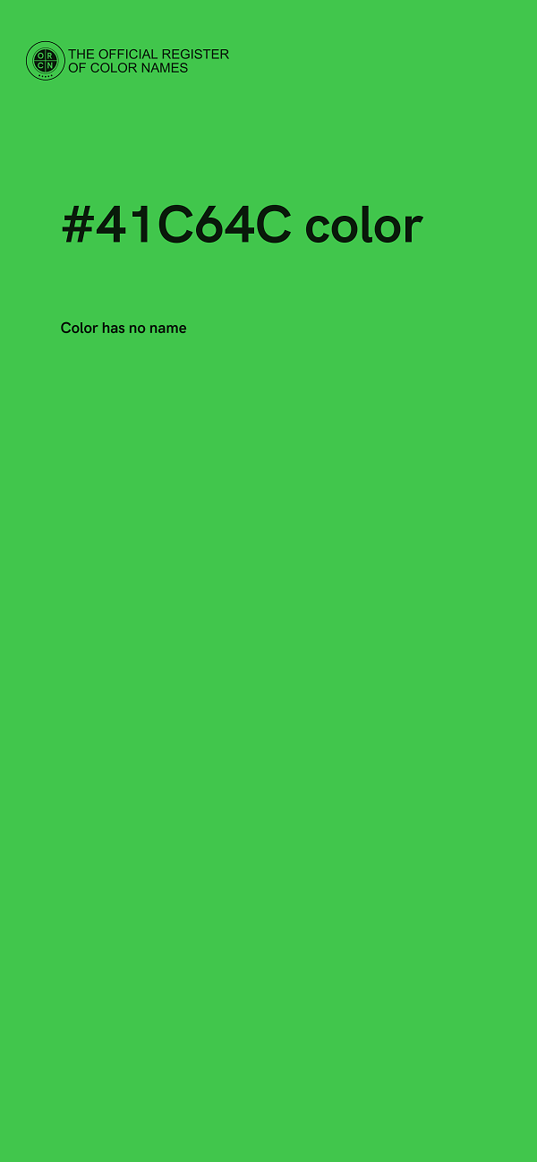 #41C64C color image
