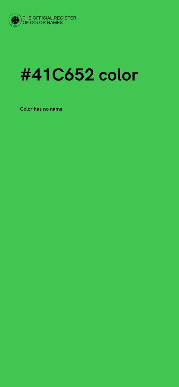 #41C652 color image