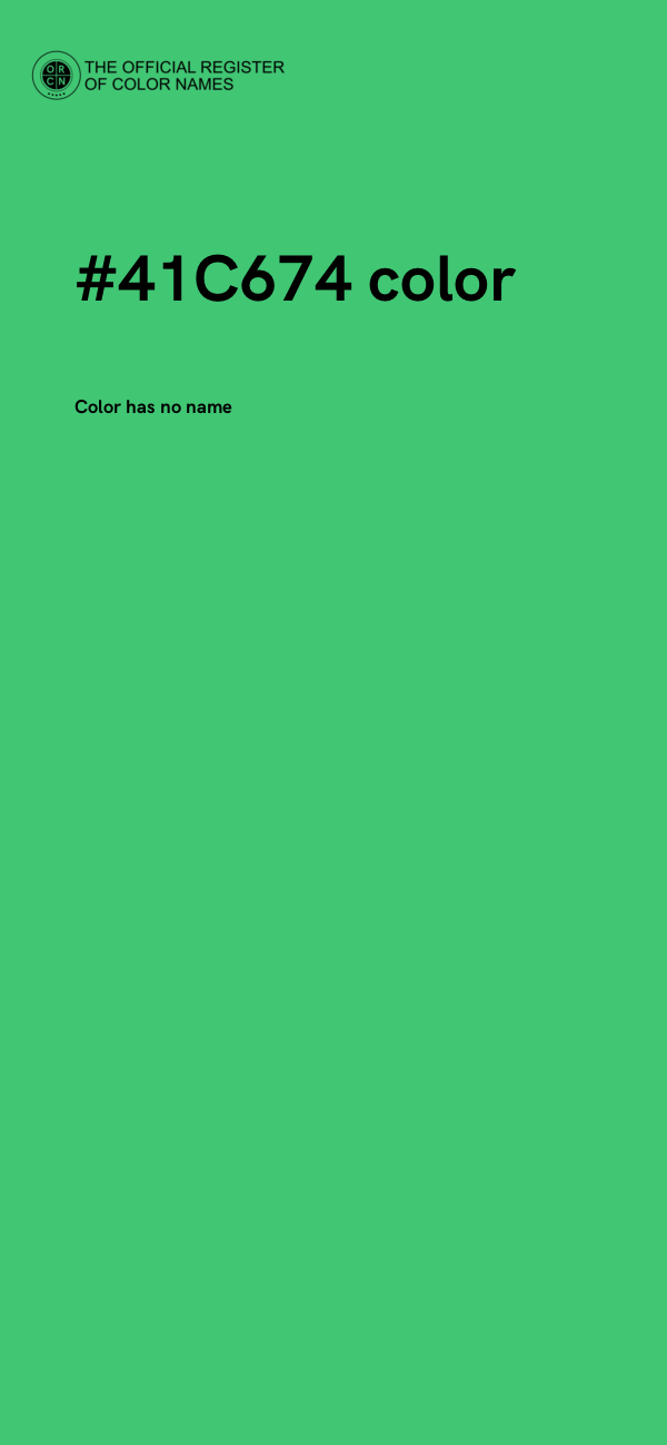 #41C674 color image