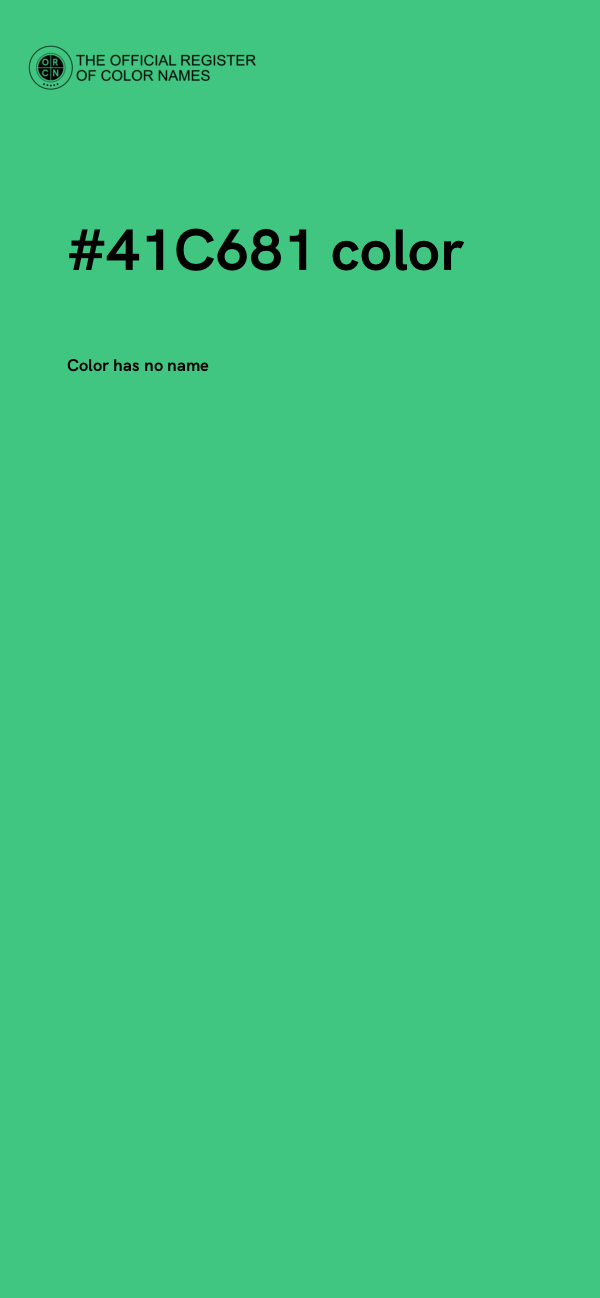 #41C681 color image