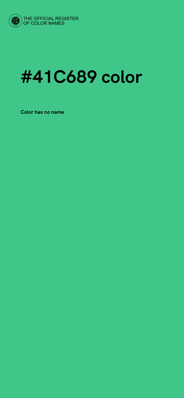 #41C689 color image