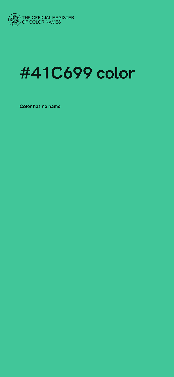 #41C699 color image