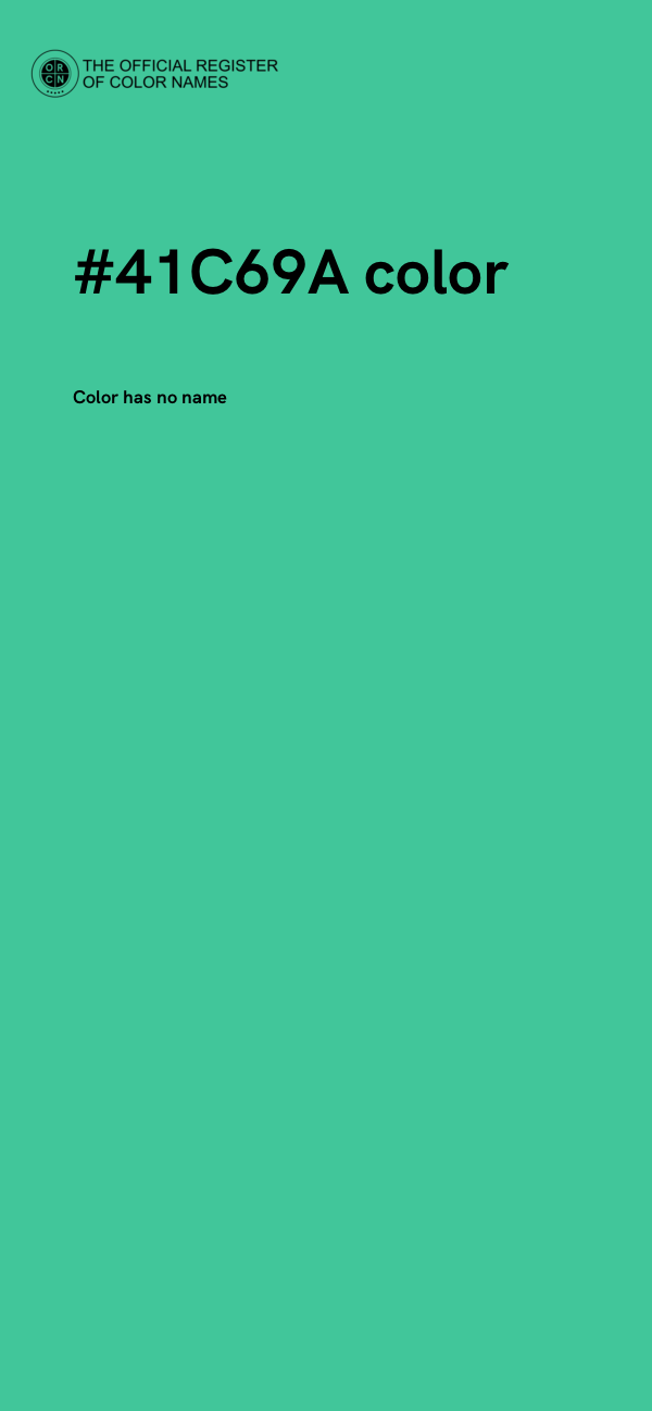 #41C69A color image