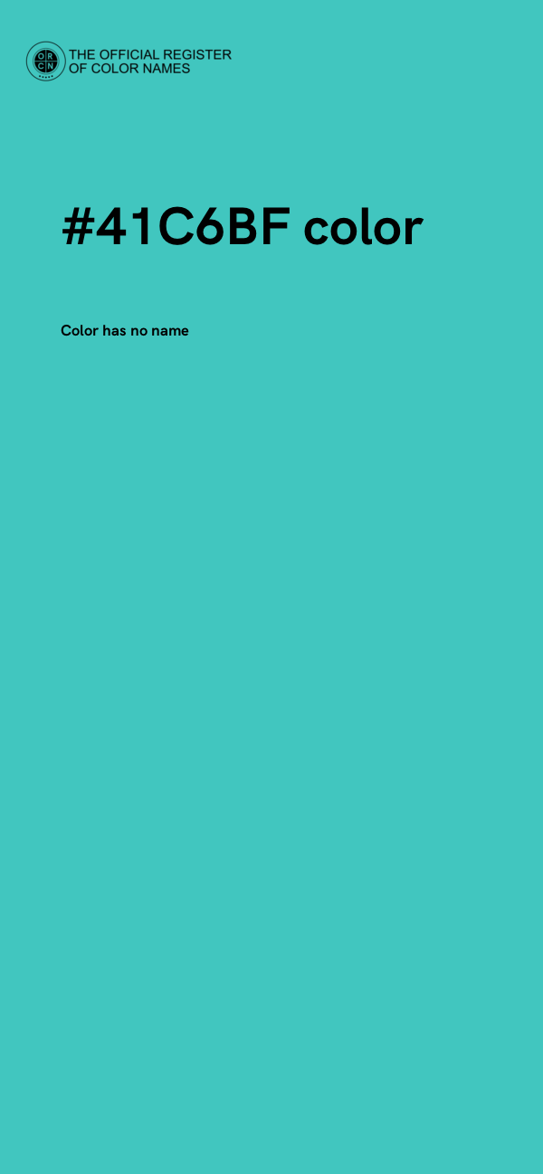 #41C6BF color image
