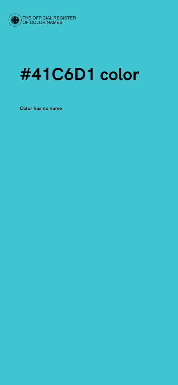 #41C6D1 color image