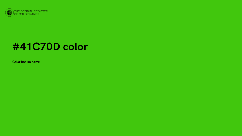 #41C70D color image