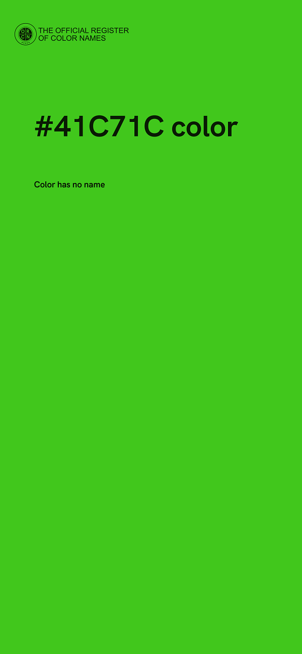 #41C71C color image