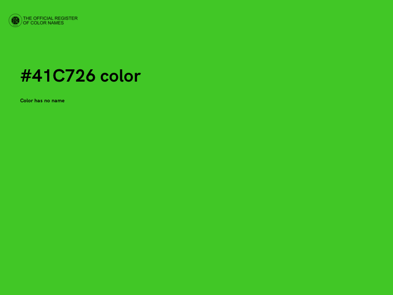 #41C726 color image