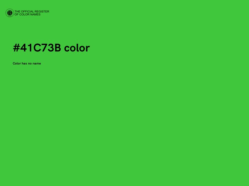 #41C73B color image