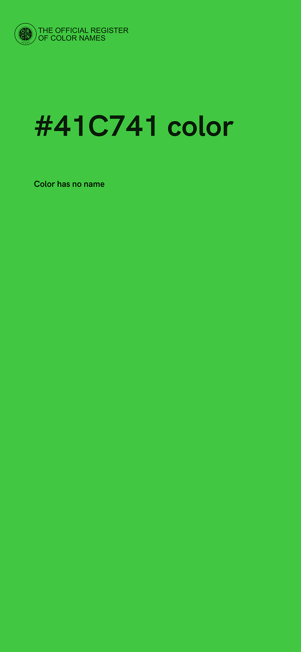 #41C741 color image