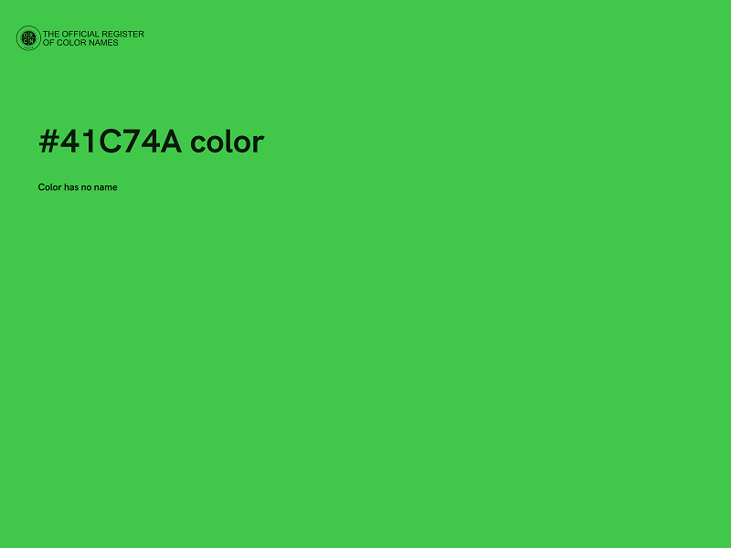 #41C74A color image