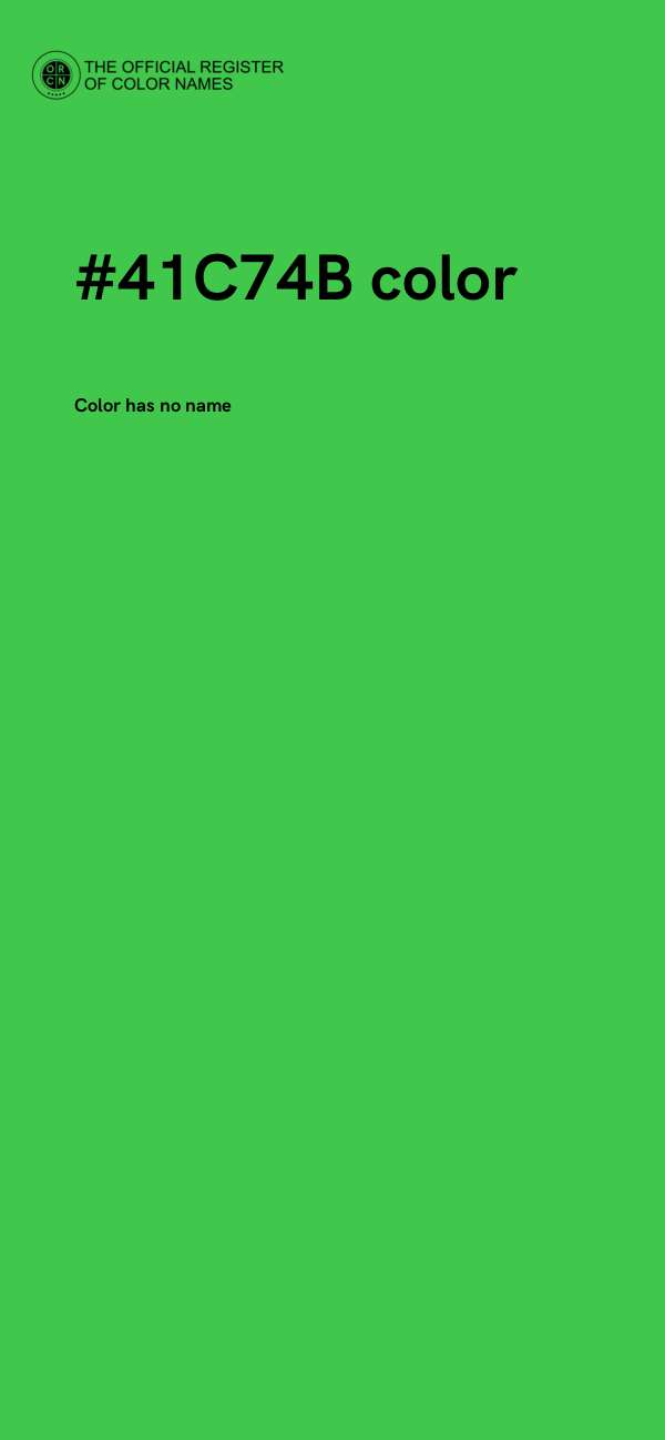 #41C74B color image