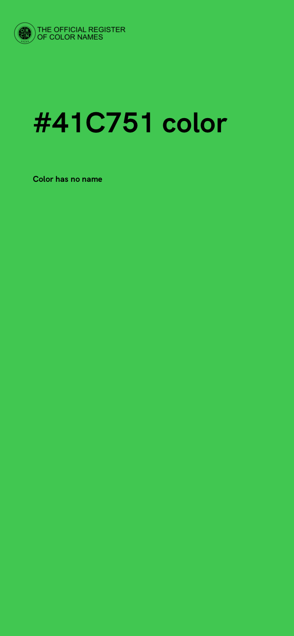 #41C751 color image