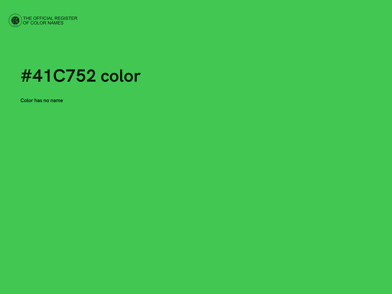 #41C752 color image