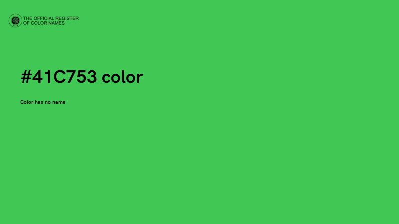 #41C753 color image