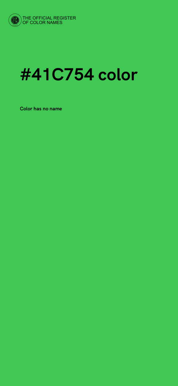 #41C754 color image