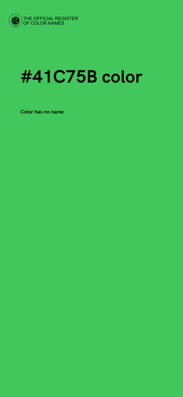 #41C75B color image