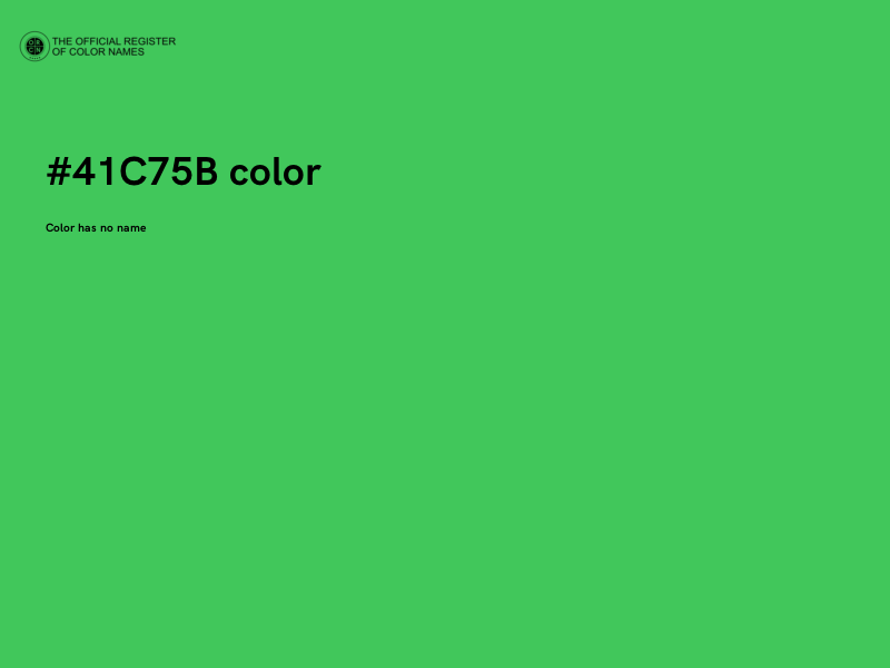 #41C75B color image