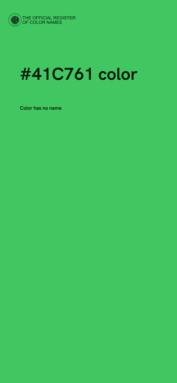 #41C761 color image