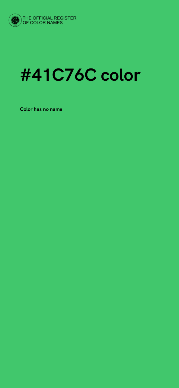 #41C76C color image