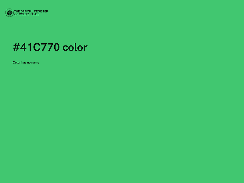 #41C770 color image