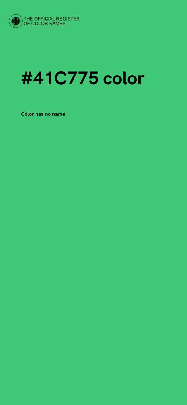 #41C775 color image
