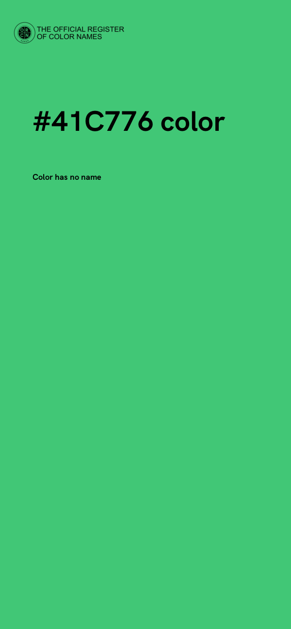 #41C776 color image