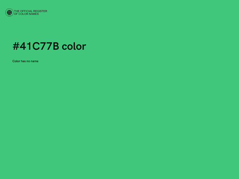 #41C77B color image