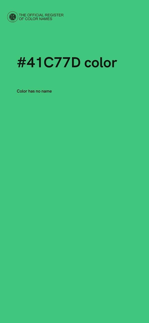 #41C77D color image