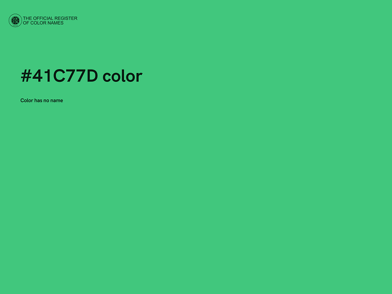 #41C77D color image