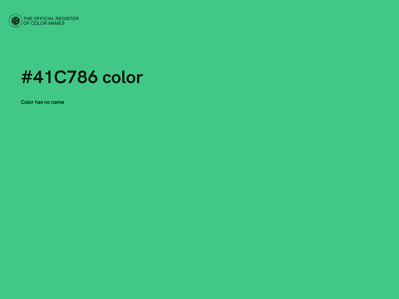 #41C786 color image