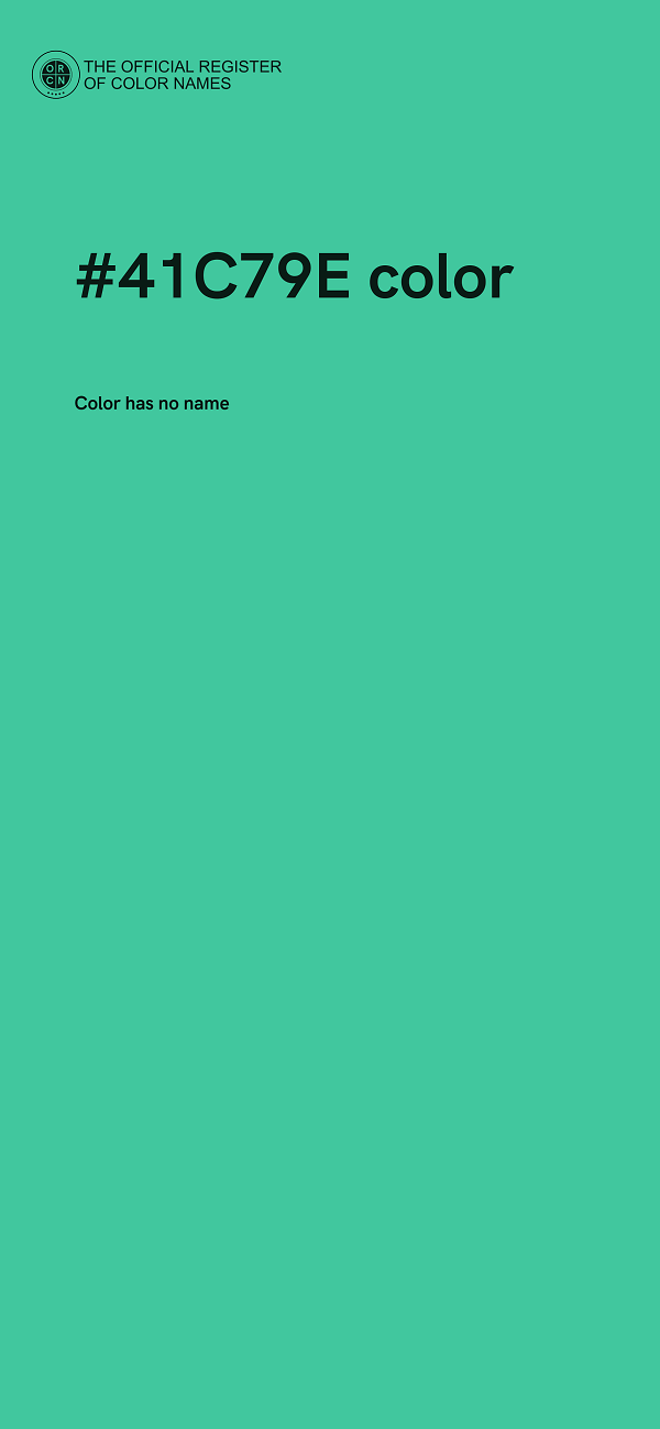 #41C79E color image