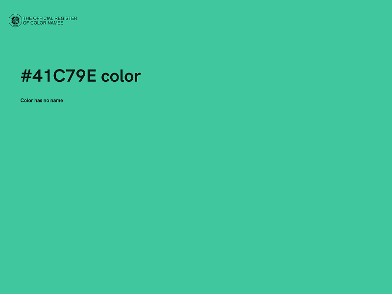 #41C79E color image
