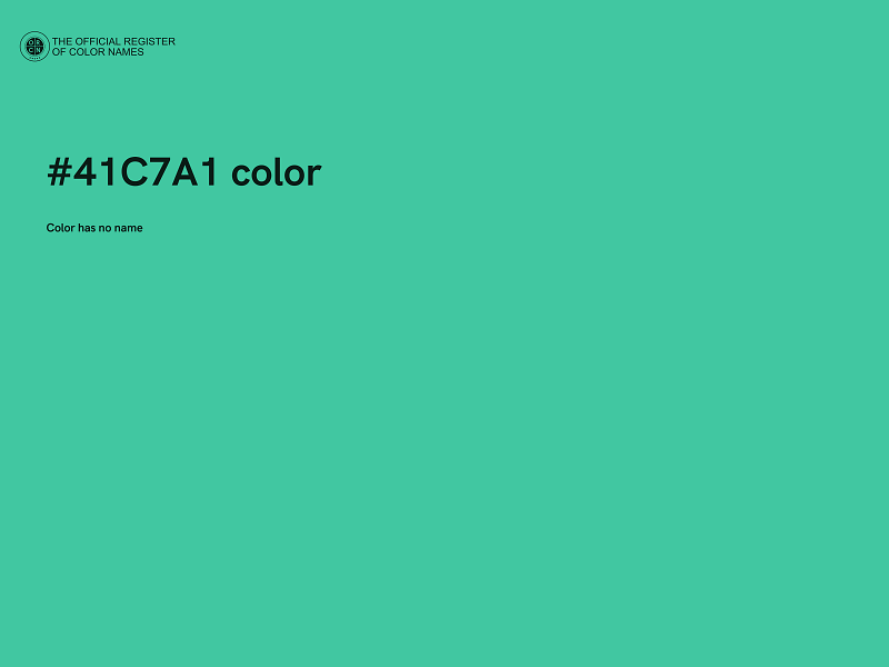 #41C7A1 color image