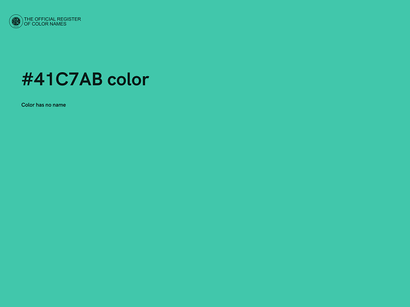 #41C7AB color image