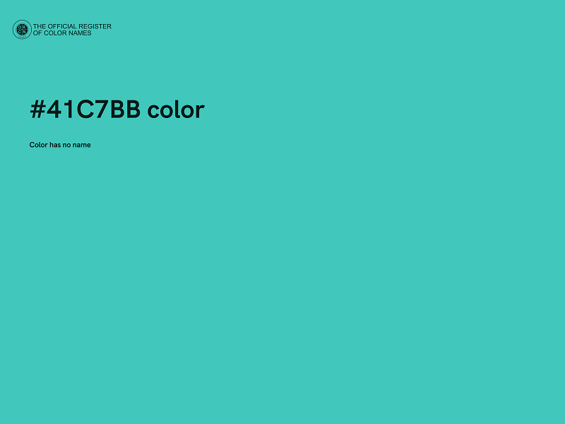 #41C7BB color image