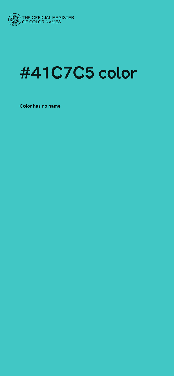 #41C7C5 color image