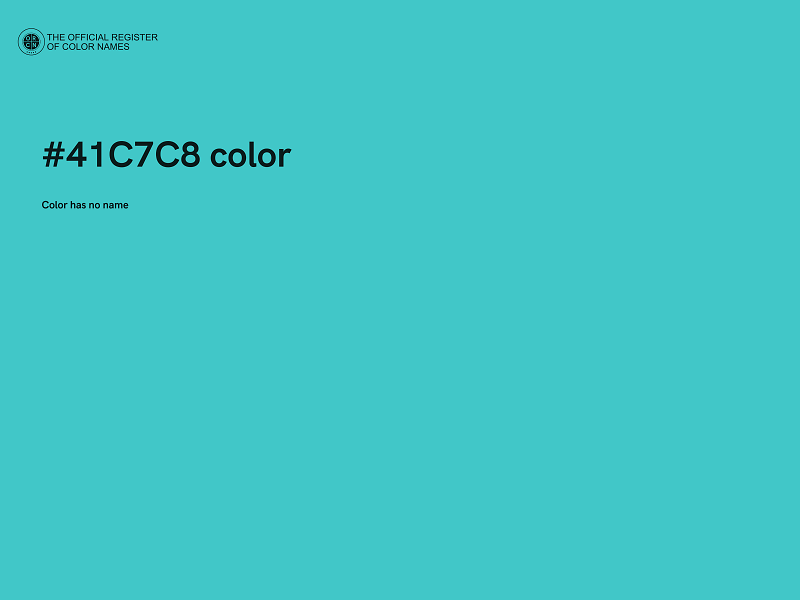 #41C7C8 color image