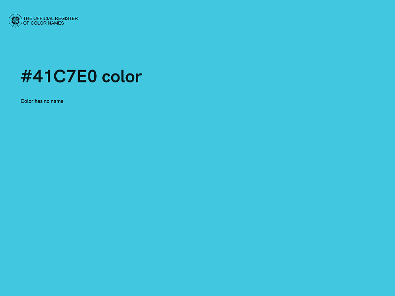 #41C7E0 color image