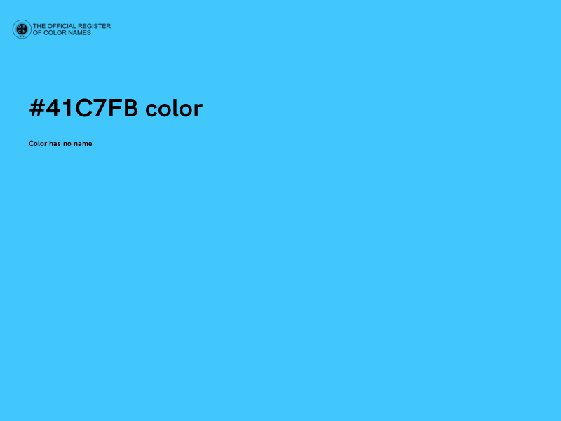 #41C7FB color image