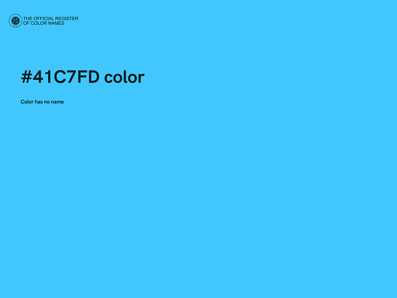 #41C7FD color image