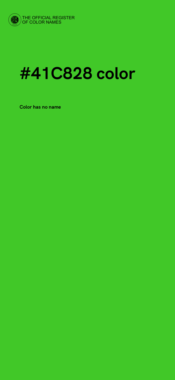 #41C828 color image