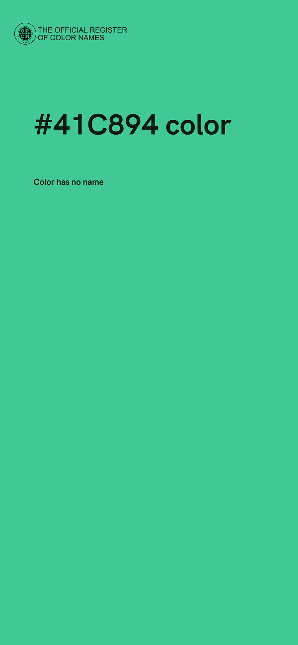 #41C894 color image