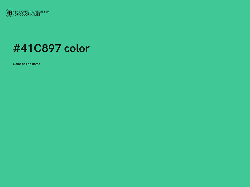 #41C897 color image