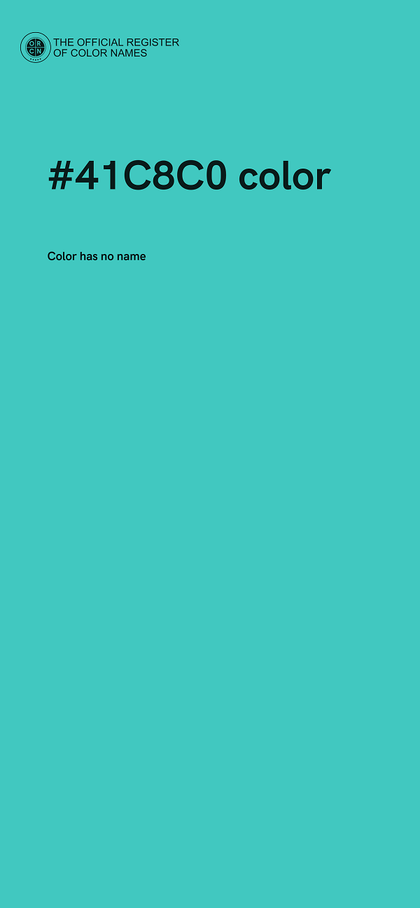 #41C8C0 color image