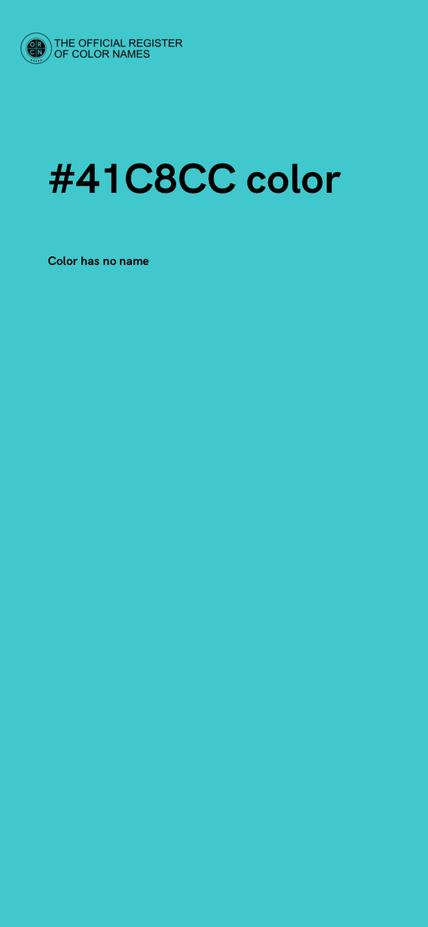 #41C8CC color image