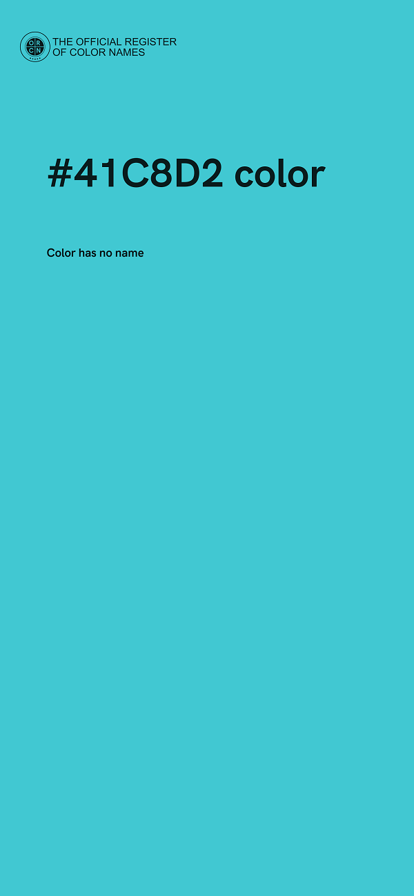 #41C8D2 color image