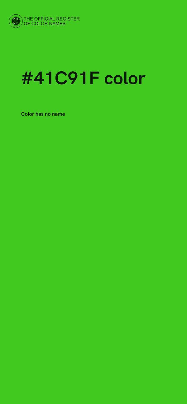 #41C91F color image