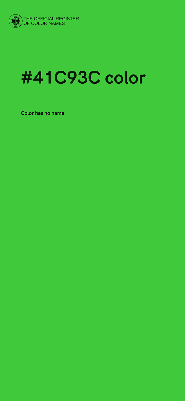 #41C93C color image