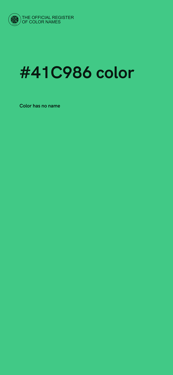 #41C986 color image